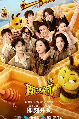 书店漫游综艺条目封面：木质书架与暖色灯串